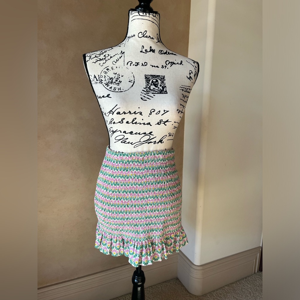 Zara Multicolor Knit Mini Skirt